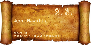 Ugor Mabella névjegykártya